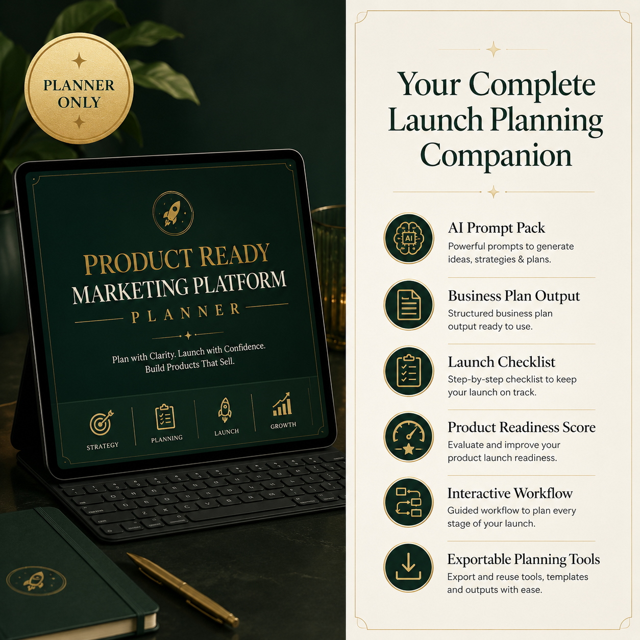 Product Ready Marketing Platform Planner